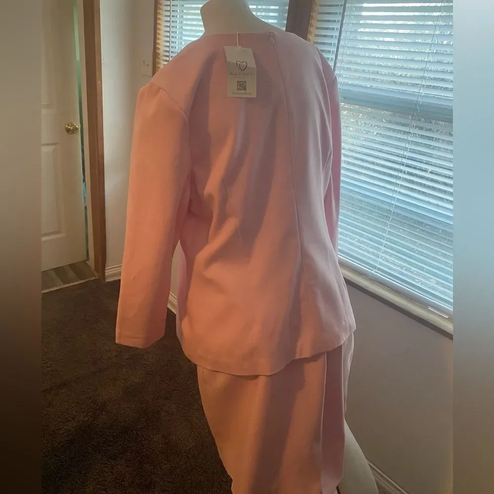 Mary Craft Elegant Pink skirt set, size 16